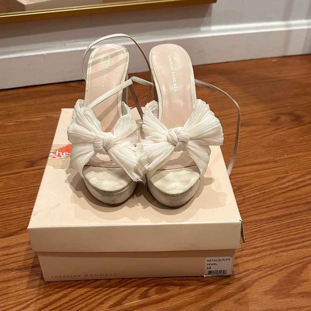 Loeffler Randall Pearl Natalie Bow Heeled Sandals